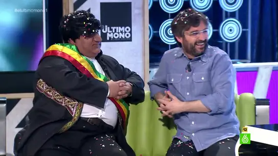 Un particular Evo Morales y Jordi Évole Un particular Evo Morales y Jordi Évole