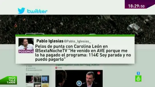 Pablo Iglesias sobre el AVE Pablo Iglesias sobre el AVE