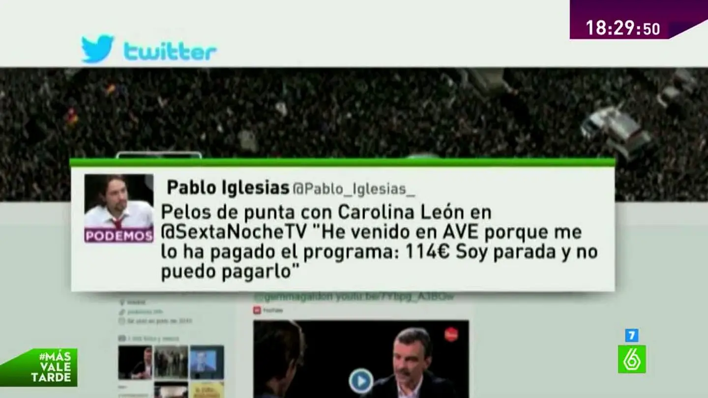 Pablo Iglesias sobre el AVE Pablo Iglesias sobre el AVE
