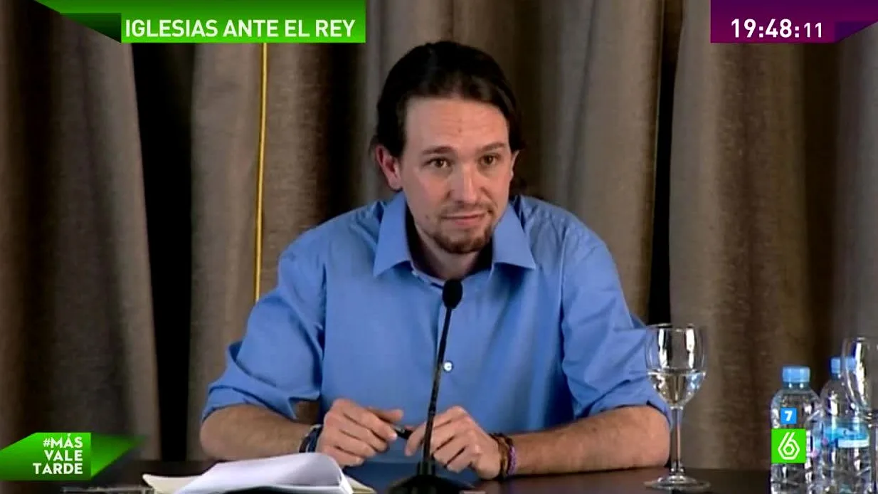 Pablo Iglesias en rueda de prensa Pablo Iglesias en rueda de prensa