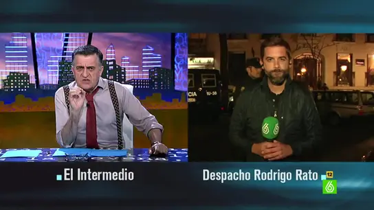 José Yélamo conecta en directo con 'El Intermedio' desde el despacho de Rodrigo Rato José Yélamo conecta en directo con 'El Intermedio' desde el despacho de Rodrigo Rato