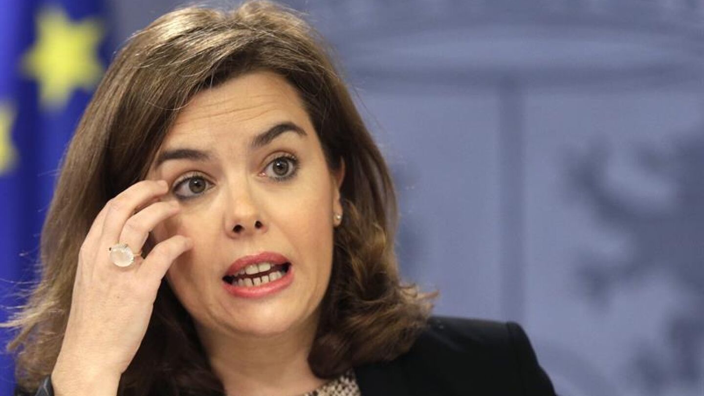 La vicepresidenta del Gobierno, Soraya S&aacute;enz de Santamar&iacute;a