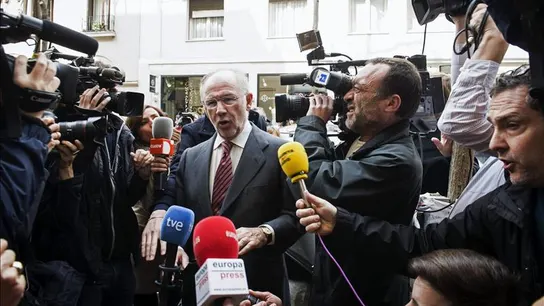 Rato llega a su despacho Rato llega a su despacho