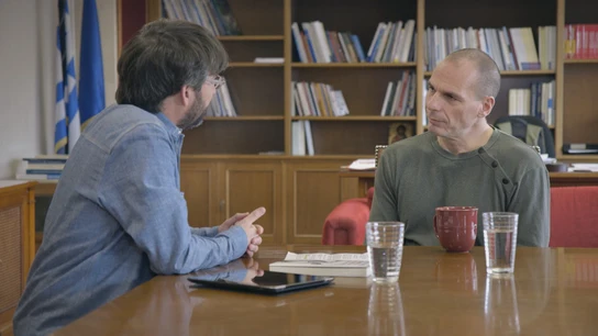 Jordi Évole y Yanis Varoufakis en 'Salvados' Jordi Évole y Yanis Varoufakis en 'Salvados'