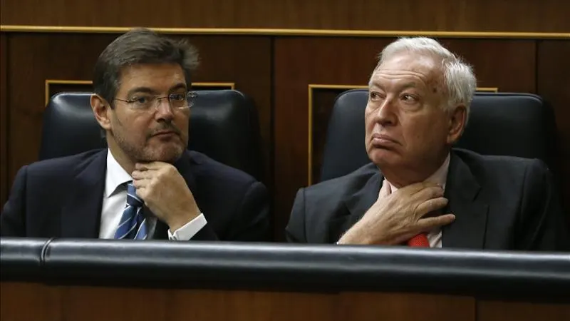 Los ministros de Justicia, Rafael Catalá y de Exteriores, José Manuel García Margallo.