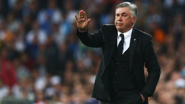 Carlo Ancelotti, en el Santiago Bernabéu