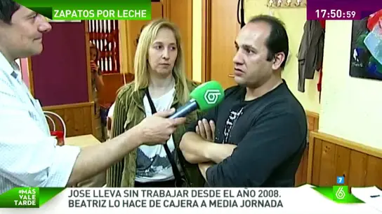 Familia zaragozana que intercambiaba zapatos por comida Familia zaragozana que intercambiaba zapatos por comida