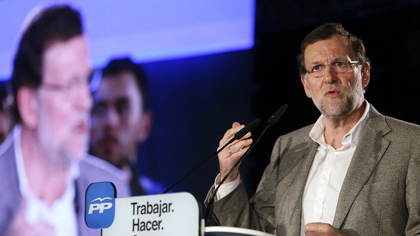 Mariano Rajoy, durante su intervención en la clausura de un acto de su partido Mariano Rajoy, durante su intervención en la clausura de un acto de su partido