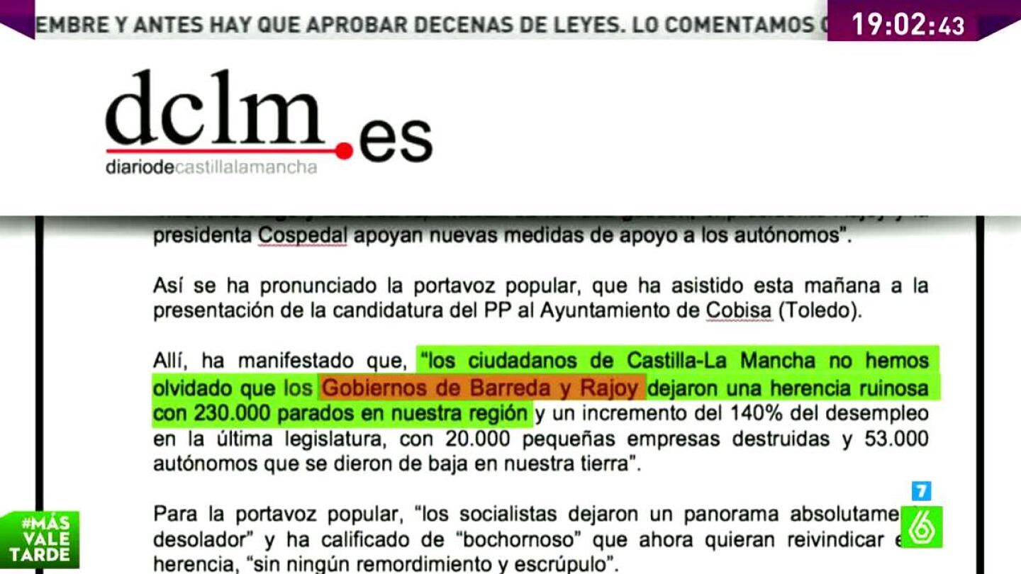 Segundo error del Partido Popular de Castilla-La Mancha en menos de una semana