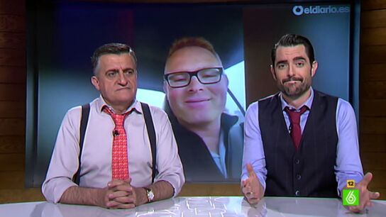 Dani Mateo y El Gran Wyoming hablan de Juan Antonio Malag&oacute;n