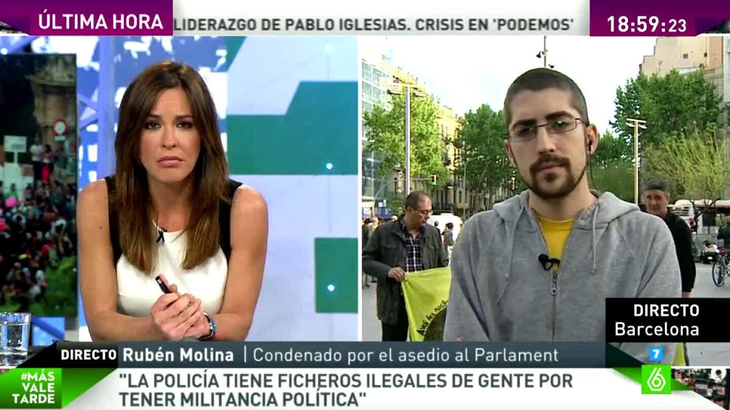 Rub&eacute;n Molina: "Denunciamos durante el juicio que los ocho condenados lo &eacute;ramos por permanecer a un partido pol&iacute;tico"