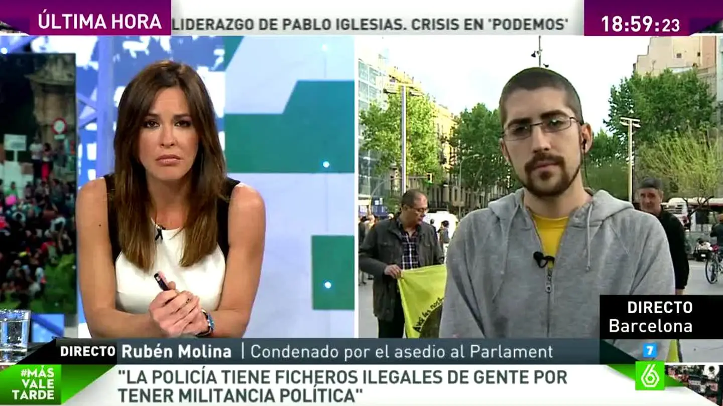 Rubén Molina: "Denunciamos durante el juicio que los ocho condenados lo éramos por permanecer a un partido político" Rubén Molina: "Denunciamos durante el juicio que los ocho condenados lo éramos por permanecer a un partido político"
