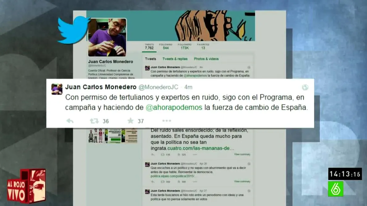 Tuit de Monedero 30/4/15 Tuit de Monedero 30/4/15
