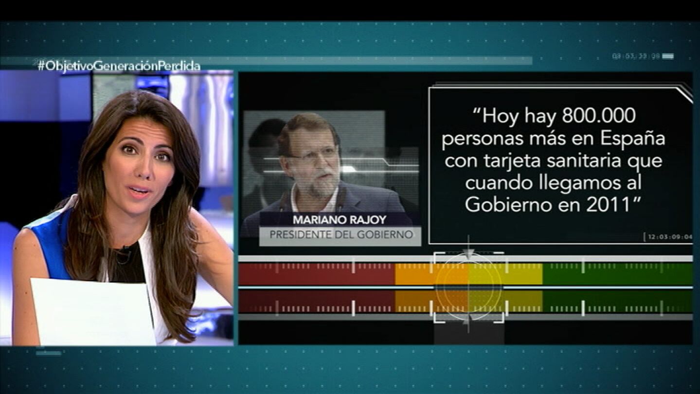 &iquest;Hay 800.000 personas m&aacute;s en Espa&ntilde;a con tarjeta sanitaria que en 2011?