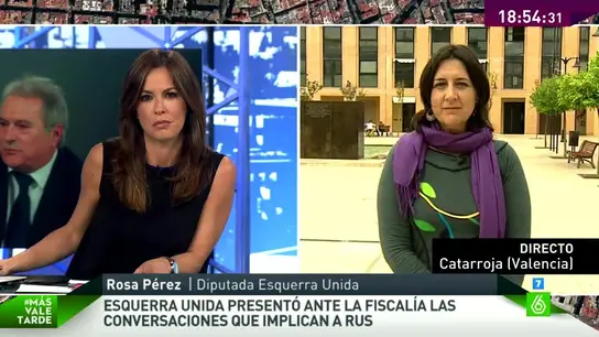 Rosa Pérez, Esquerra Unida, en MVT Rosa Pérez, Esquerra Unida, en MVT