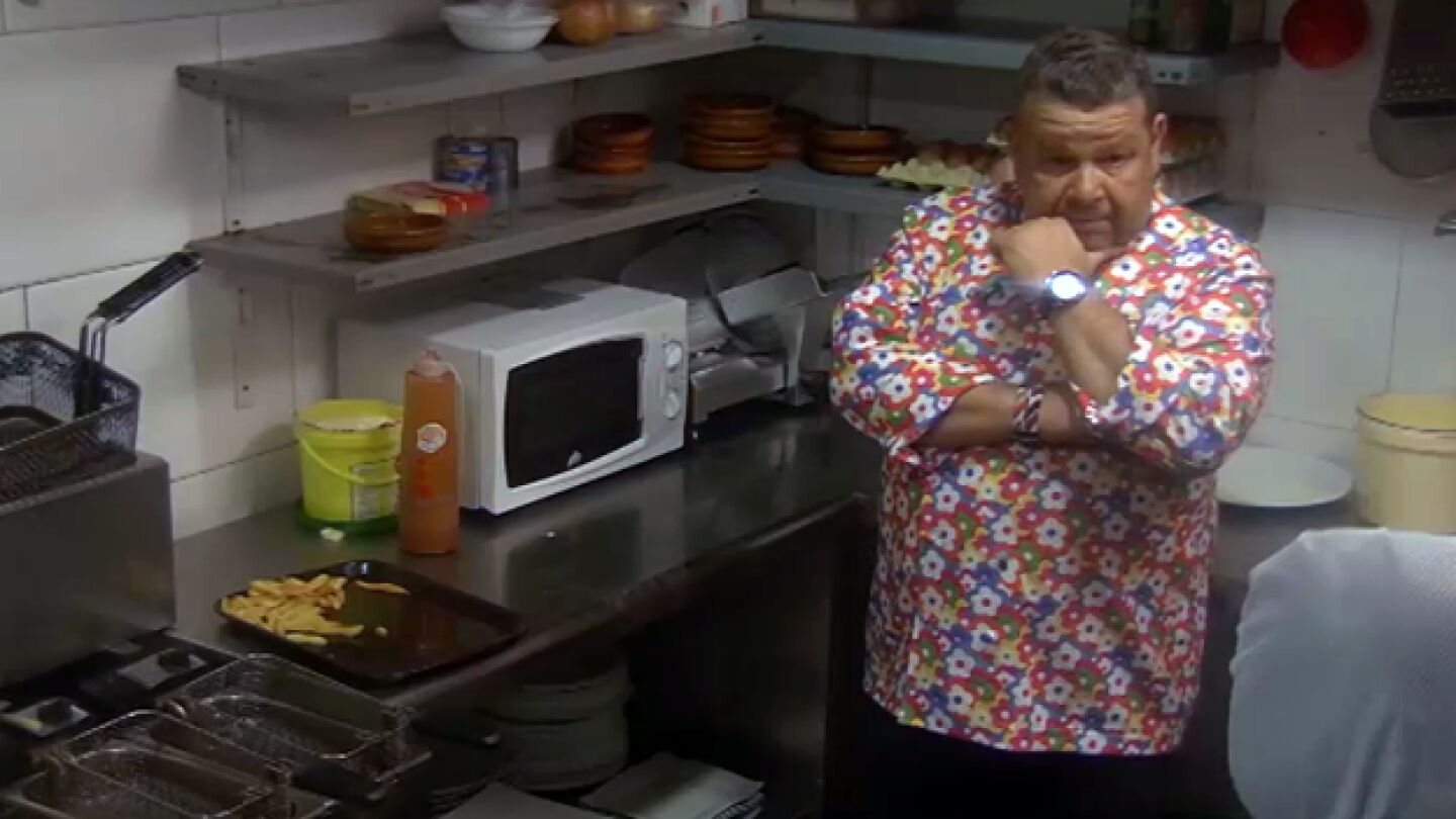 Alberto Chicote se queda sin palabras durante un servicio