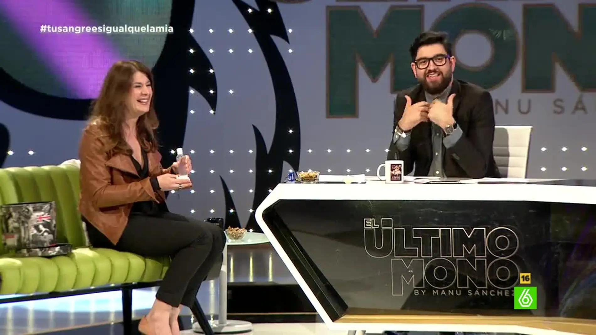 Valérie Tasso y Manu Sánchez, en 'El Último Mono'