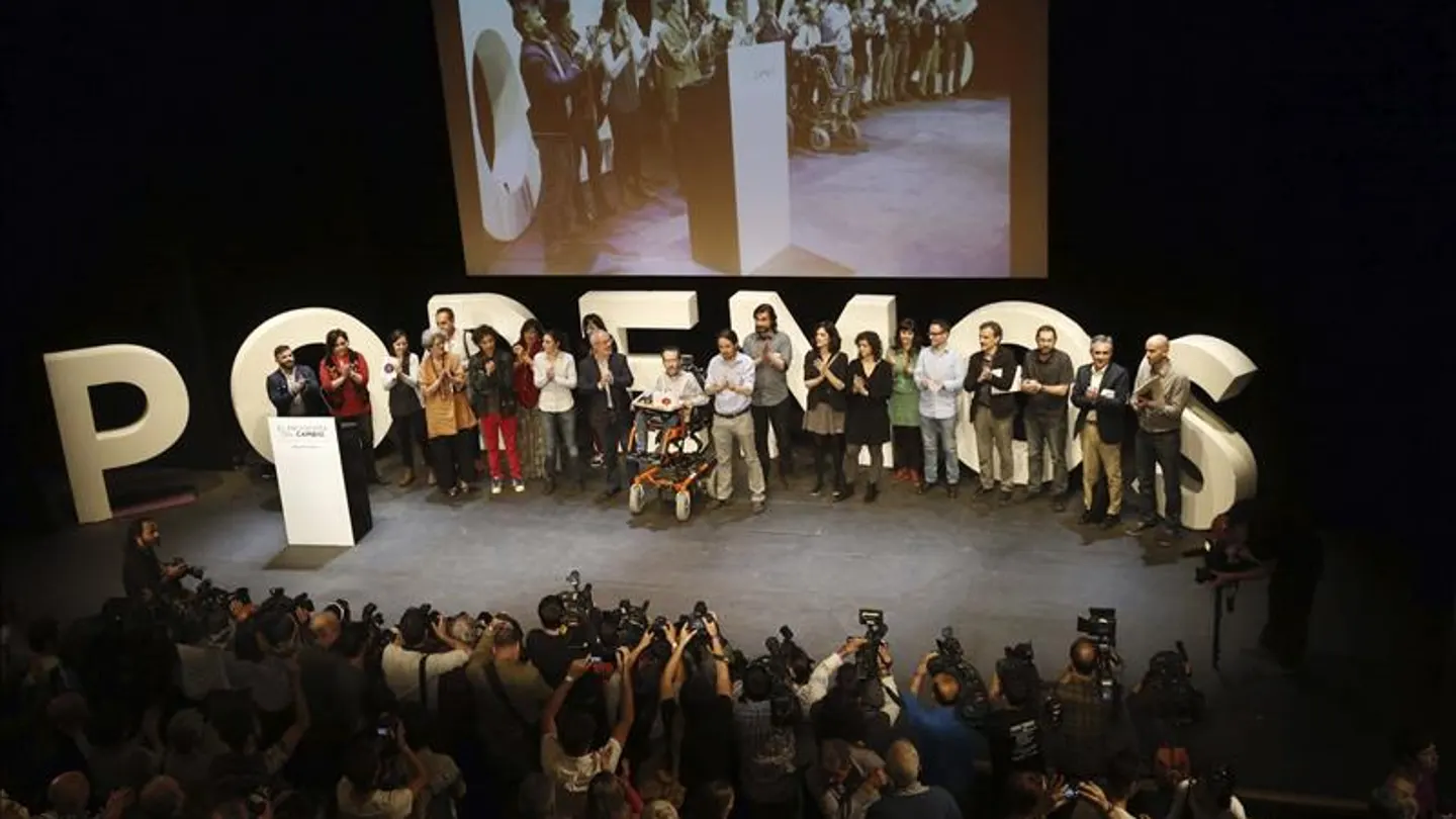 Podemos, en la presentación del "programa por el cambio" Podemos, en la presentación del "programa por el cambio"