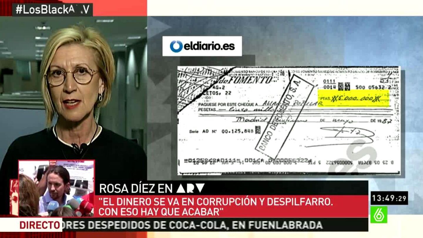 Rosa D&iacute;ez habla sobre la financiaci&oacute;n del Pp