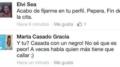 Comentario racista de una candidata del PP tras una discusi&oacute;n en Facebook