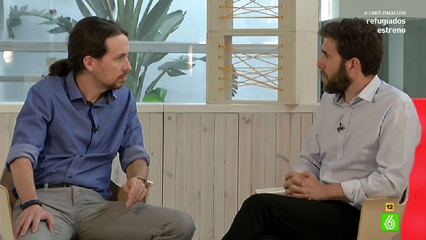 Gonzo entrevista a Pablo Iglesias en 'El Intermedio'
