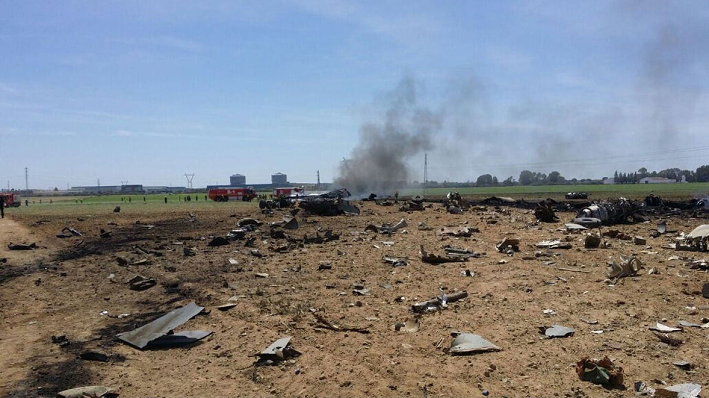 Accidente de avi&oacute;n en Sevilla