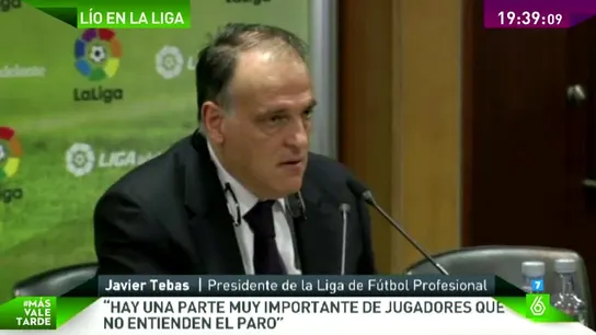 Si no se desconvoca la huelga de la Liga la Audiencia Nacional decidirá si es legal Si no se desconvoca la huelga de la Liga la Audiencia Nacional decidirá si es legal