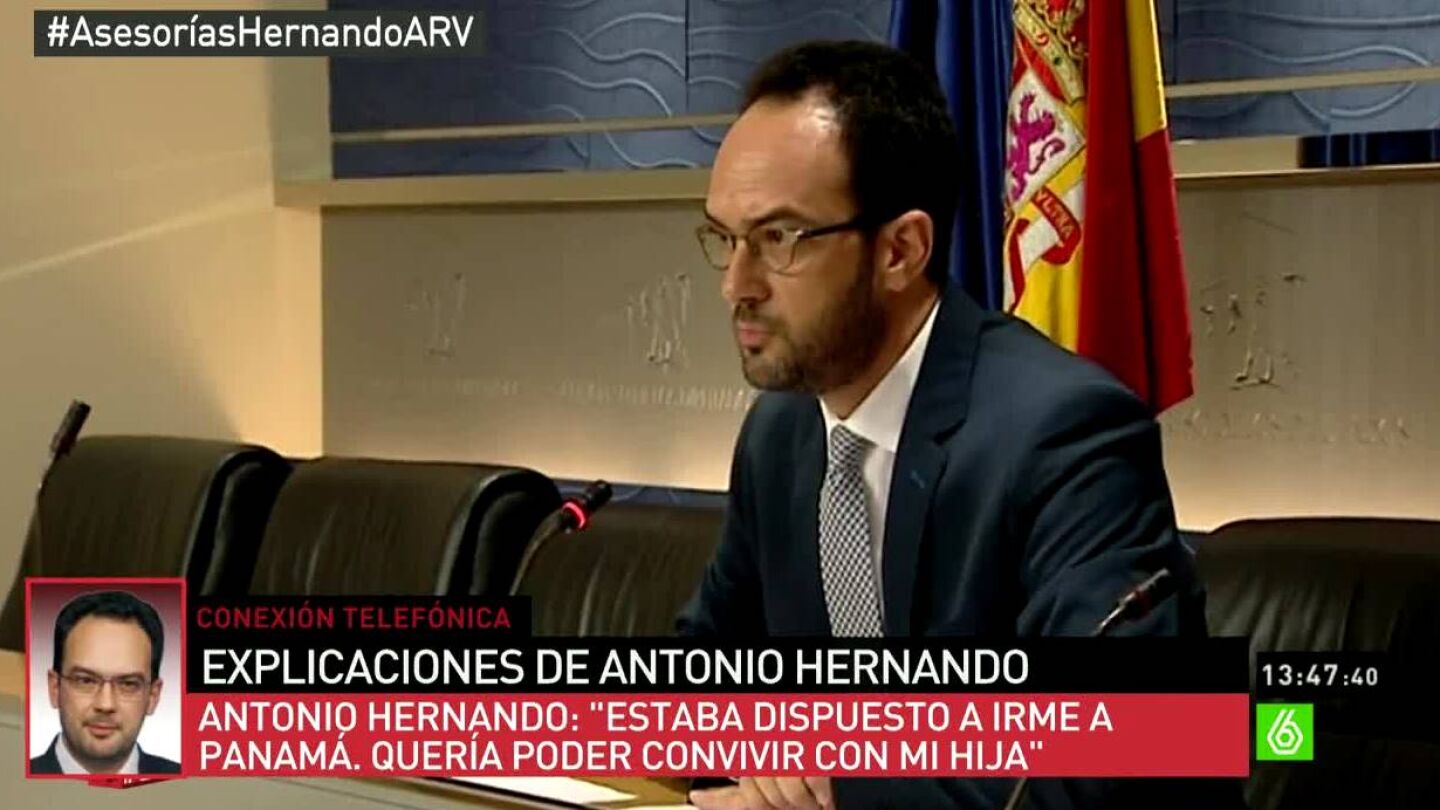 Antonio Hernando habla con ARV