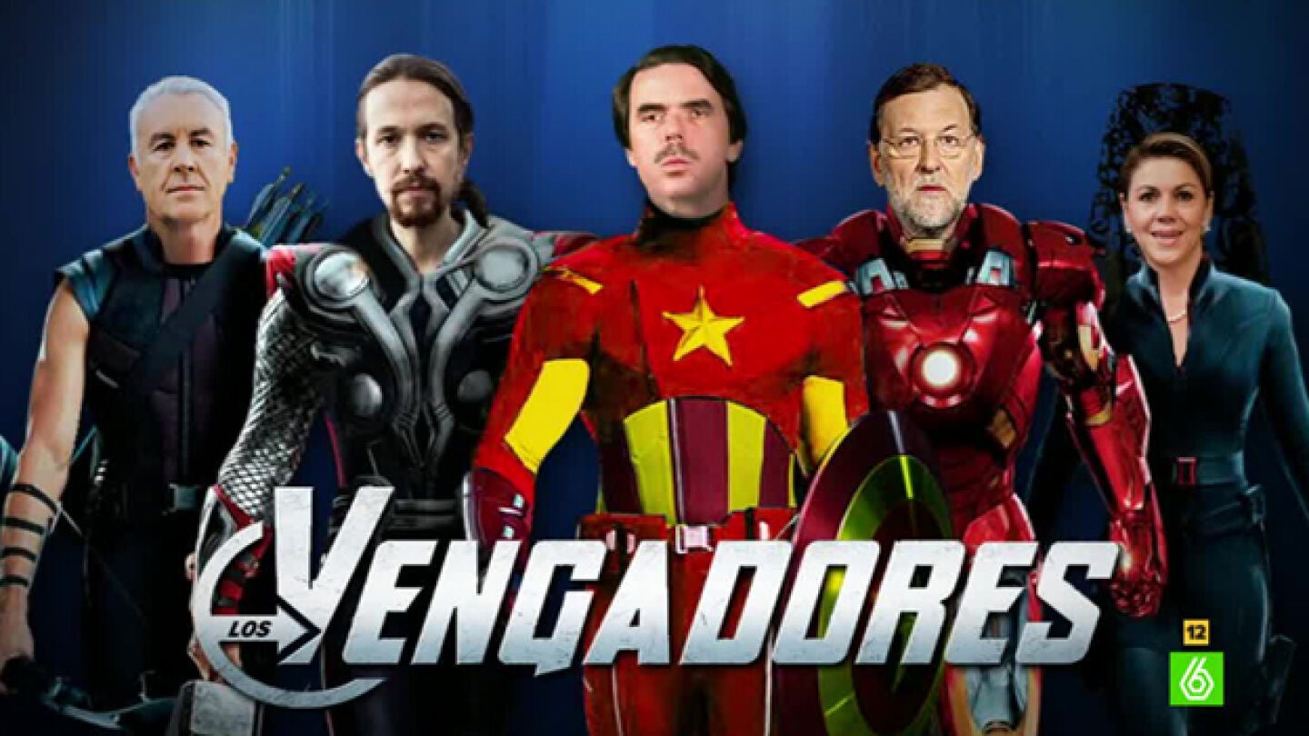 Los grandes l&iacute;deres de los partidos son 'Los Vengadores'