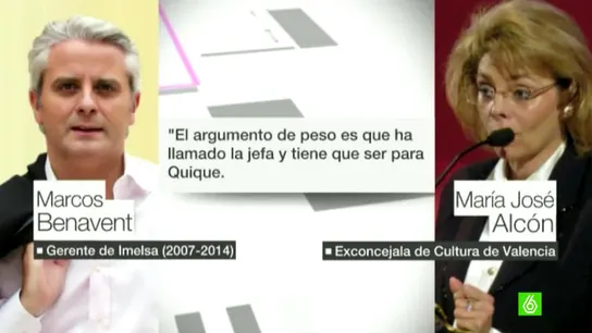 Benavent habla de "la jefa" con Alcón Benavent habla de "la jefa" con Alcón