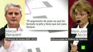 Benavent habla de "la jefa" con Alcón