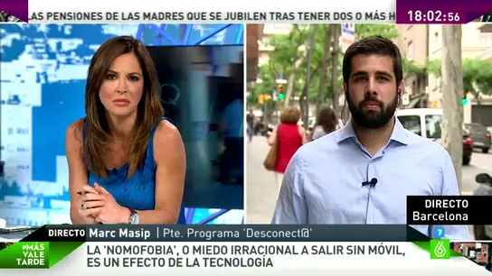 Marc Masip: "Tenemos prácticamente todo el en móvil y eso puede crear adicción" Marc Masip: "Tenemos prácticamente todo el en móvil y eso puede crear adicción"