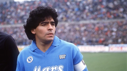 Diego Armando Maradona en el Napoles Diego Armando Maradona en el Napoles