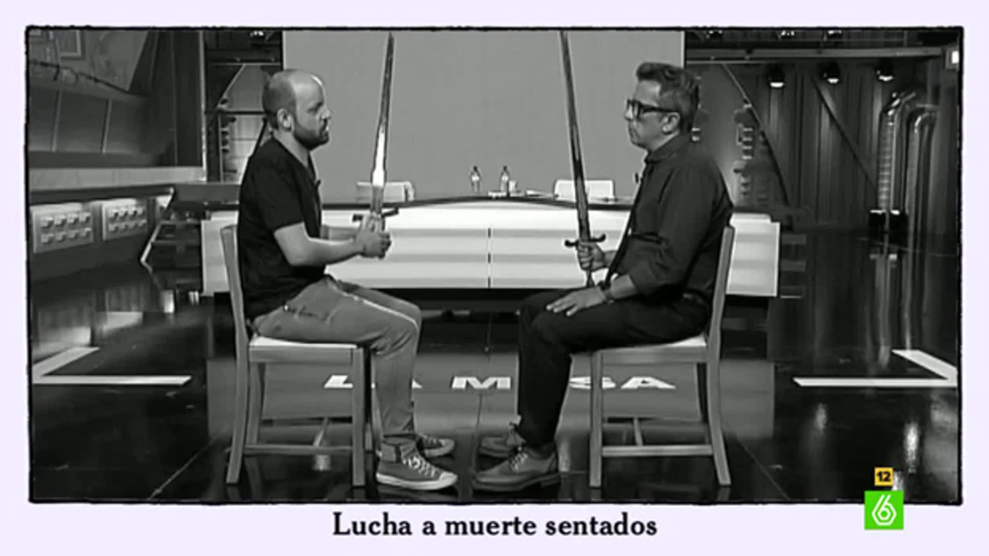 Buenafuente y Noguera recrean una viñeta Buenafuente y Noguera recrean una viñeta