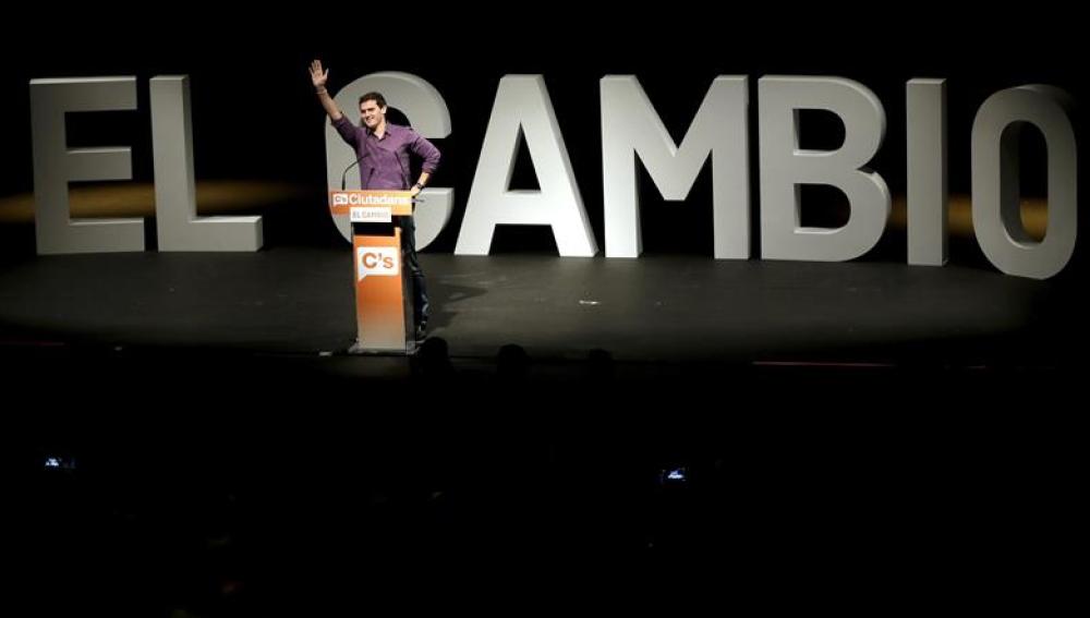 Albert Rivera en un acto en Barcelona