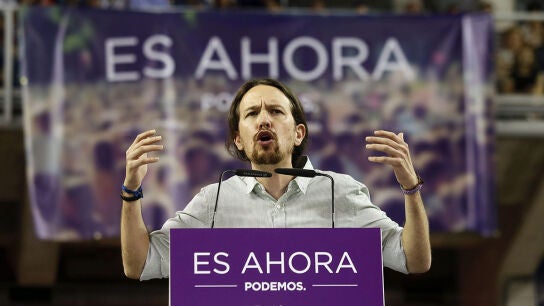 El secretario general de Podemos, Pablo Iglesias