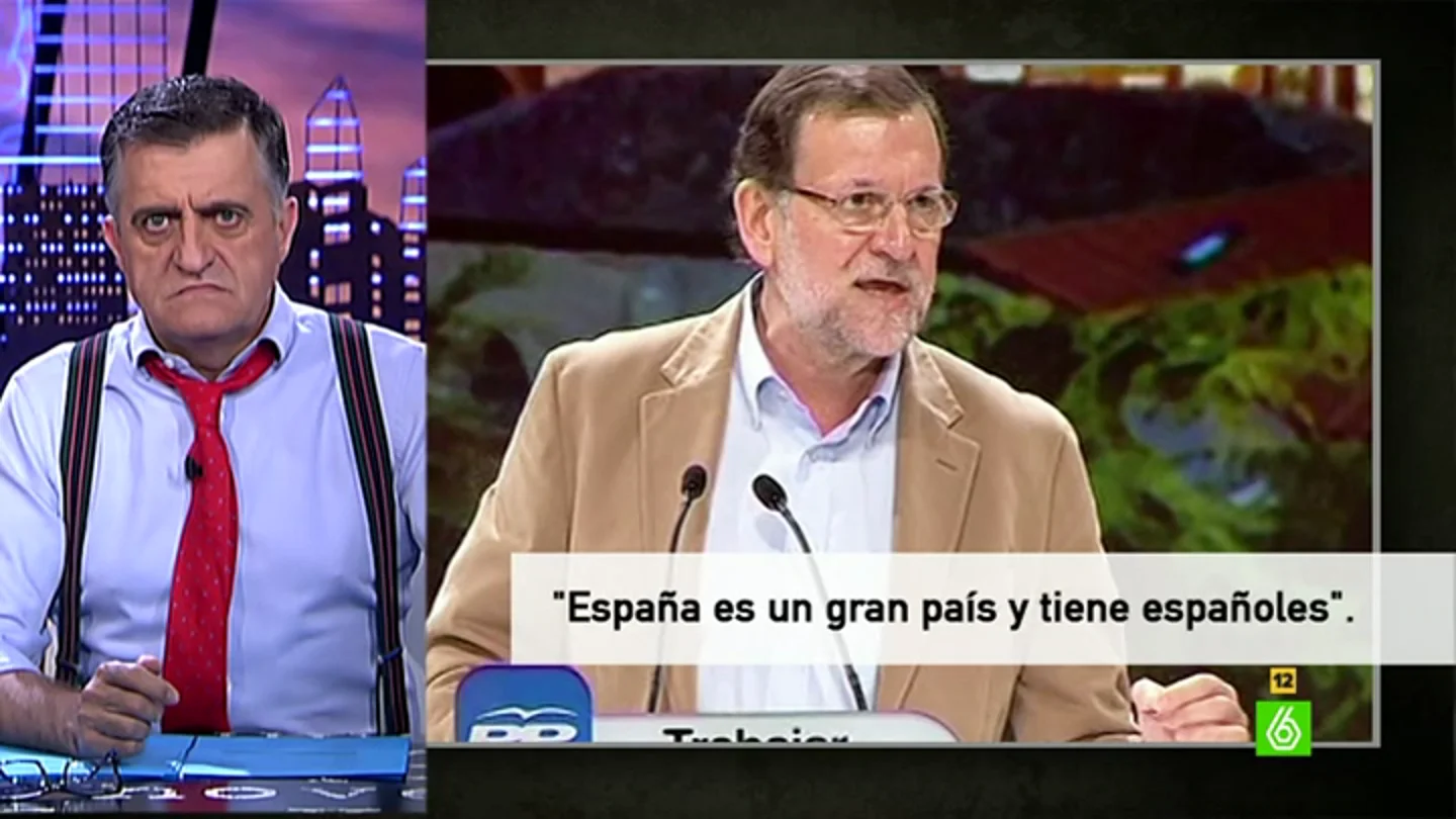 El Gran Wyoming comenta la obviedad de Rajoy El Gran Wyoming comenta la obviedad de Rajoy