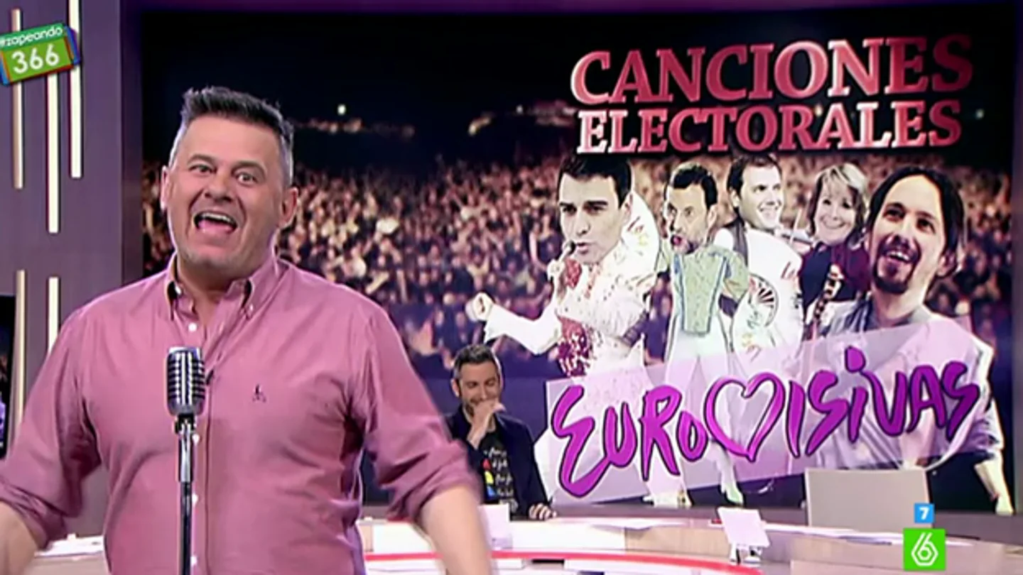 Miki Nadal interpreta una canción electoral Miki Nadal interpreta una canción electoral