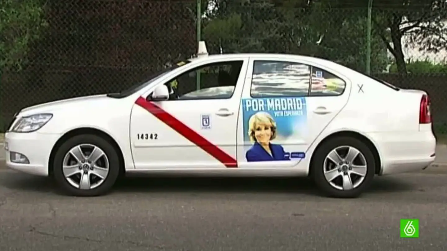 Taxi con la imagen de Aguirre Taxi con la imagen de Aguirre