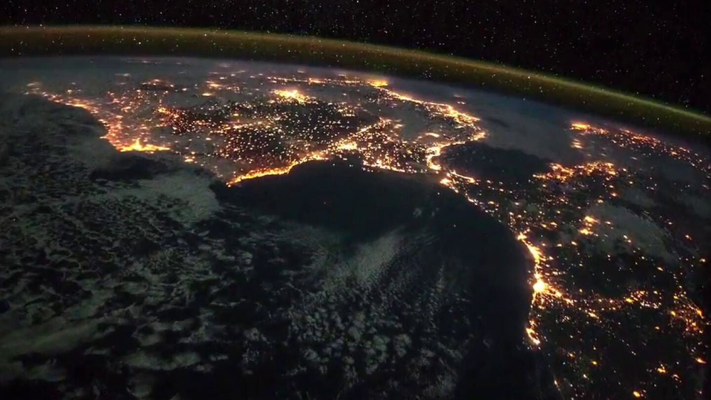 Imagen de la Pen&iacute;nsula espa&ntilde;ola desde el espacio