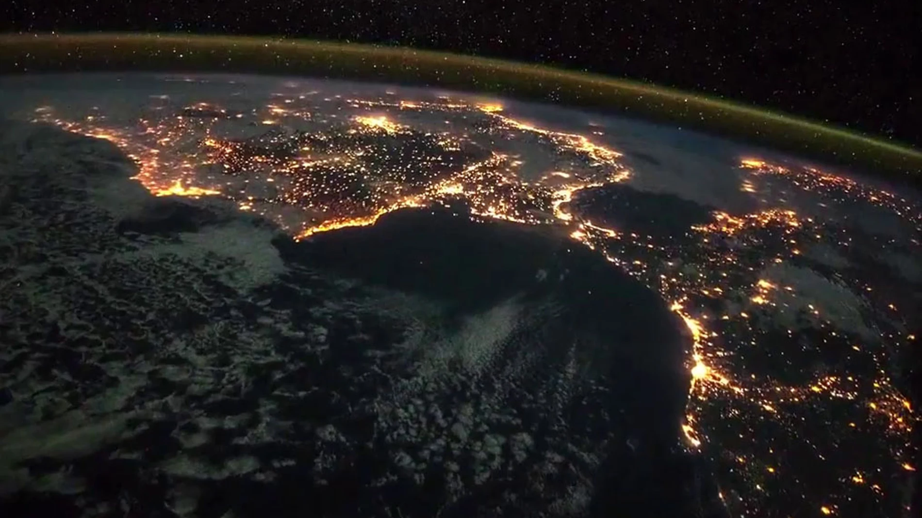 Imagen de la Península española desde el espacio