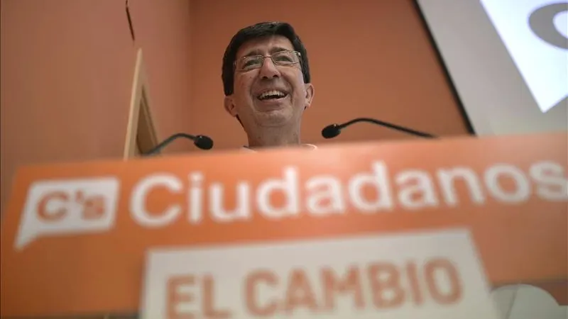 El presidente del grupo parlamentario andaluz de Ciudadanos, Juan Marín