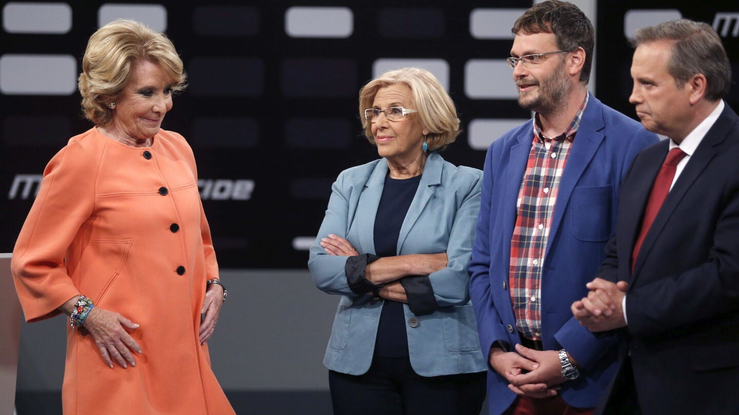 Los candidatos a la alcald&iacute;a de Madrid durante el debate