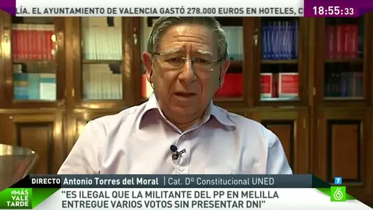 Antonio Torres del Moral, experto en derecho Antonio Torres del Moral, experto en derecho