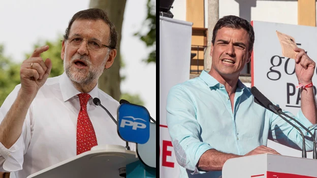 Rajoy y Sánchez