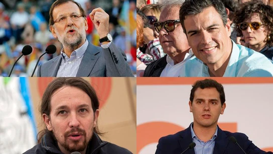 Rajoy, Sánchez, Iglesias y Rivera Rajoy, Sánchez, Iglesias y Rivera