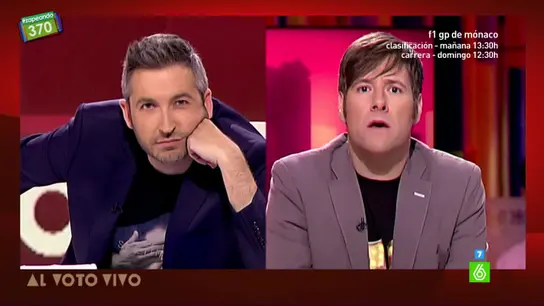 Frank Blanco y Carlos Latre en Al voto vivo Frank Blanco y Carlos Latre en Al voto vivo