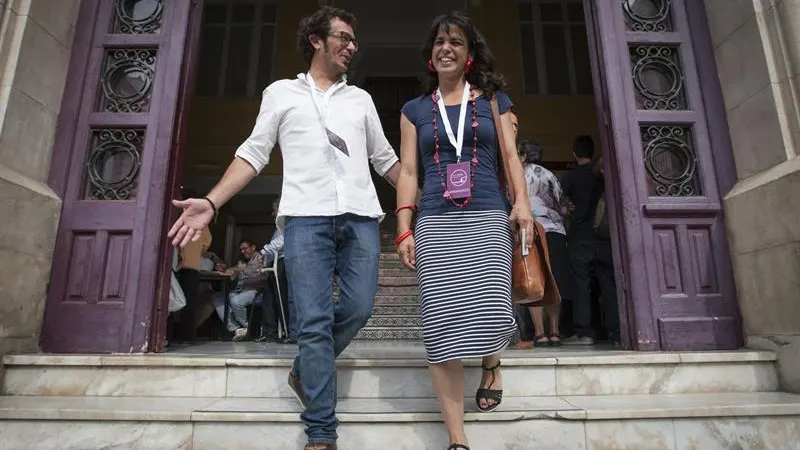 José María González, alcalde de Cádiz, junto a Teresa Rodríguez