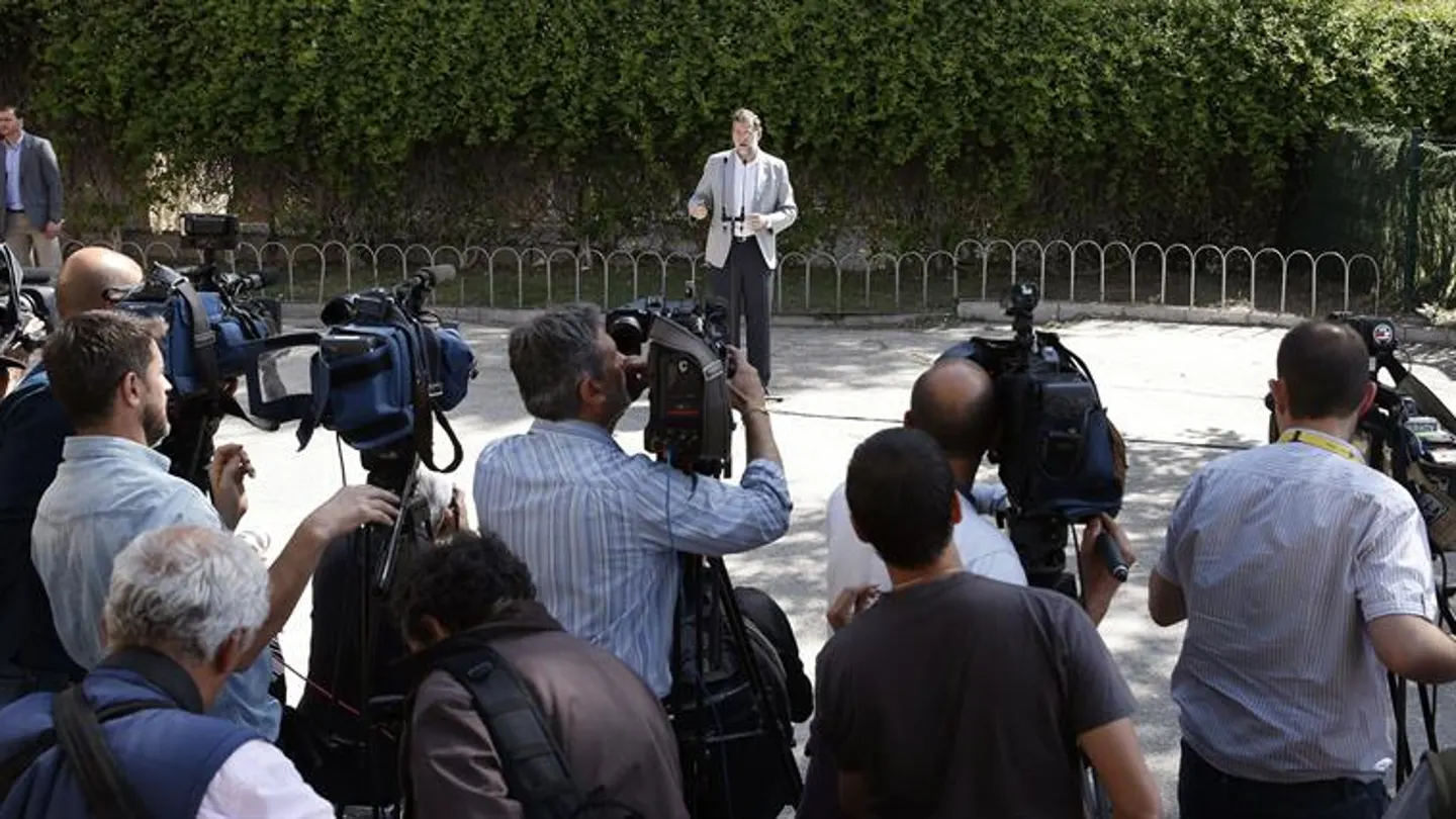 Mariano Rajoy habla ante los medios Mariano Rajoy habla ante los medios