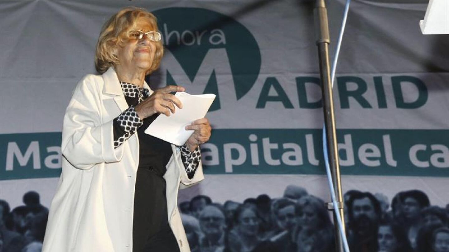 Manuela Carmena valora el resultado del 24M